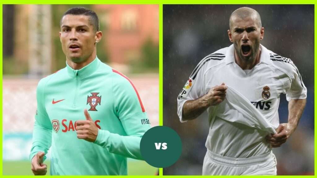 Cristiano Ronaldo Vs zinedine zidane